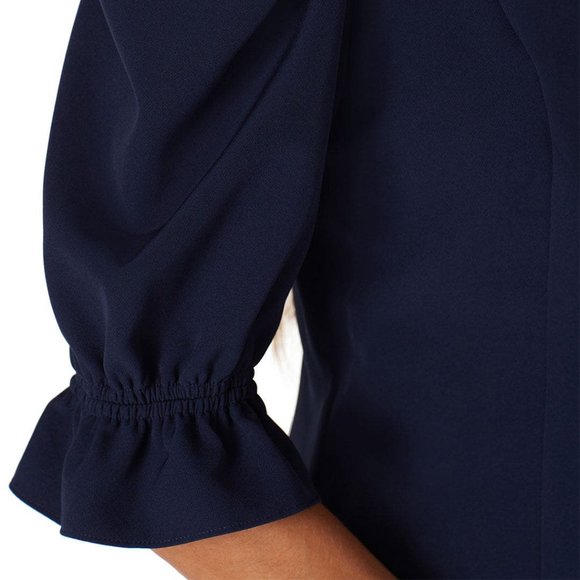 Black Halo Elsie Blue Dress 4, 12 - Picture 3 of 3